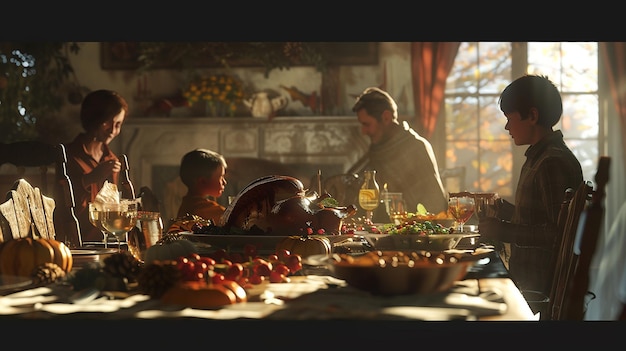 Rodzina przy wspólnym stole